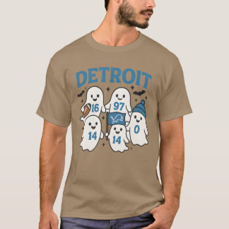 T-shirt Coupe de football de Detroit Fantômes Halloween De