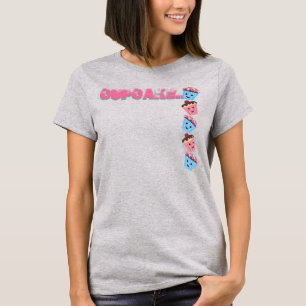 T-shirt Coupe de gâteaux-cuites Kawaii Cupcakes