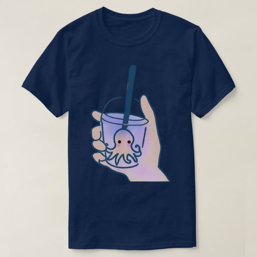 T-shirt Coupe de l'octopus Boba Bubble (Design devant)