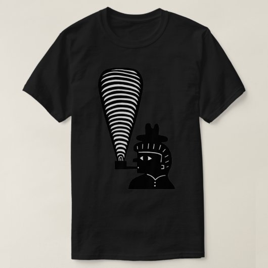 T-shirt Coupe de papier à fumer par Jad Fair (Design devant)