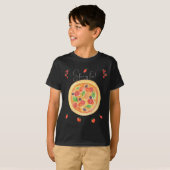 T-shirt Coupe de plaisir, anniversaire de pizza (Devant entier)