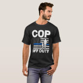 T-shirt Coupe de police de la flic hors service (Devant entier)