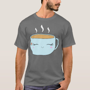 T-shirt Coupe de thé bleu