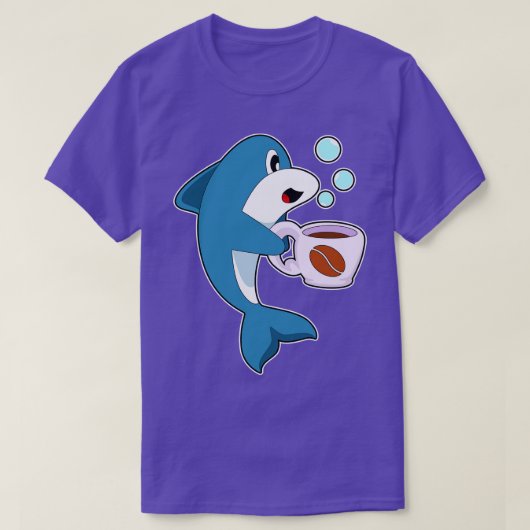 T-shirt Coupe Dolphin Coffee (Design devant)