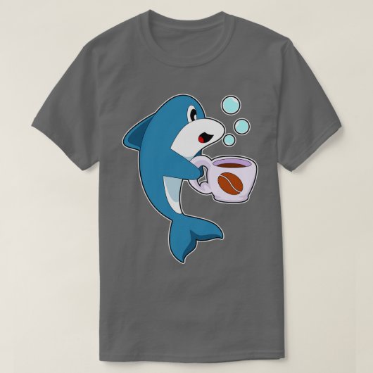 T-shirt Coupe Dolphin Coffee (Design devant)