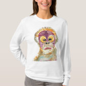 T-shirt Coupe d'ORANG-OUTAN d'aquarelle (Devant)