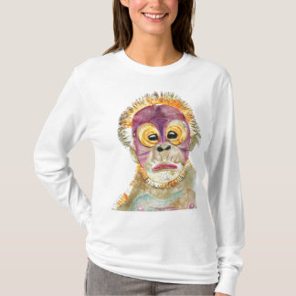 T-shirt Coupe d'ORANG-OUTAN d'aquarelle