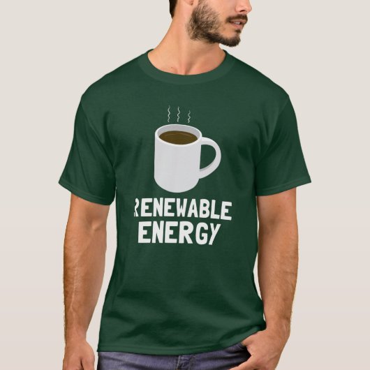T-shirt Coupe du café d'énergie renouvelable (Devant)