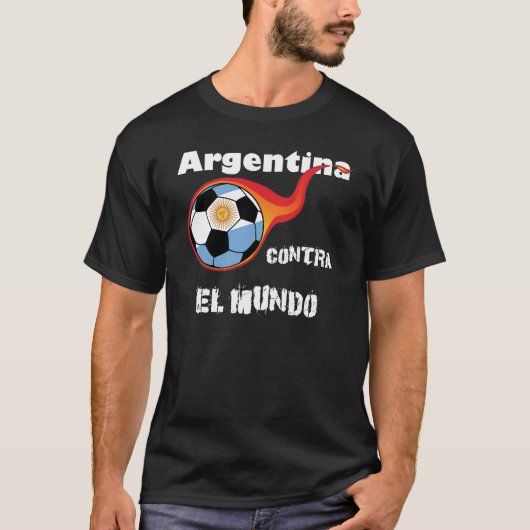 T-shirt Coupe du monde - Argentine contre Monde (Devant)
