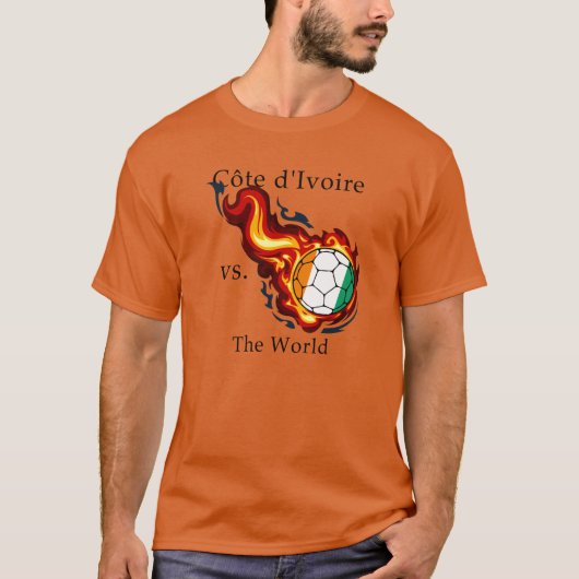 T-shirt Coupe du monde - Côte d'Ivoire contre le monde (Devant)