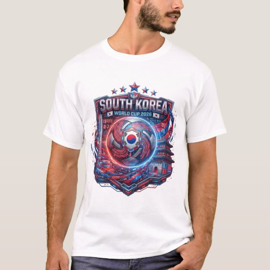 T-shirt Coupe du Monde FIFA 2026 - Corée du Sud (Devant)
