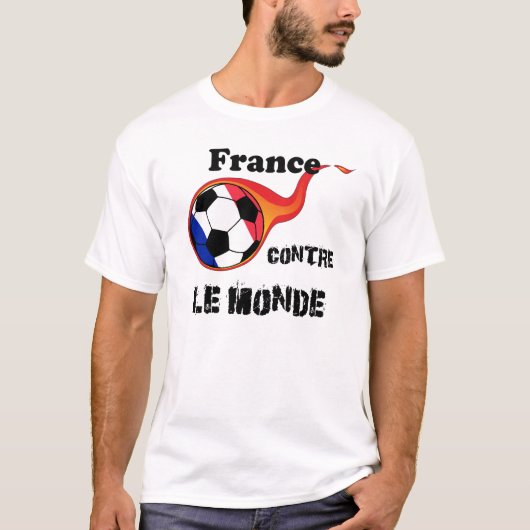 T-shirt Coupe du Monde - France vs Le Monde (Devant)