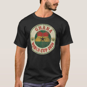 T-shirt Coupe du Monde Ghana 2026 Vintage Retro Football