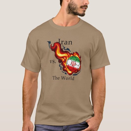 T-shirt Coupe du monde - Iran contre le monde (Devant)