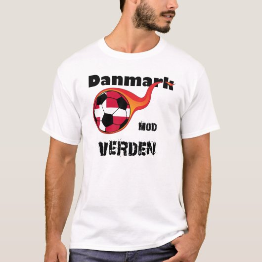 T-shirt Coupe Du Monde - Le Danemark Contre Le Monde (Devant)