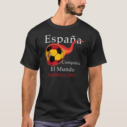 T-shirt Coupe du monde - L'Espagne conquiert le monde (Devant)