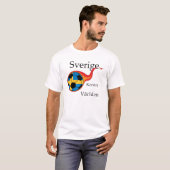 T-shirt Coupe du monde - Suède contre le monde (Devant entier)