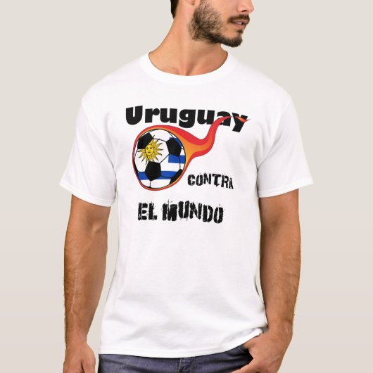 T-shirt Coupe du monde - Uruguay contre. Le monde (Devant)