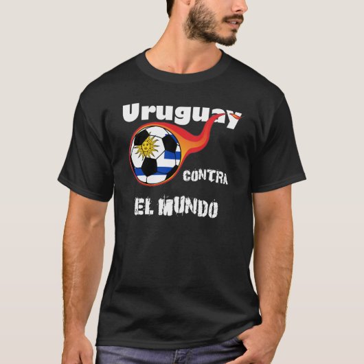 T-shirt Coupe du monde - Uruguay contre. Le monde (Devant)