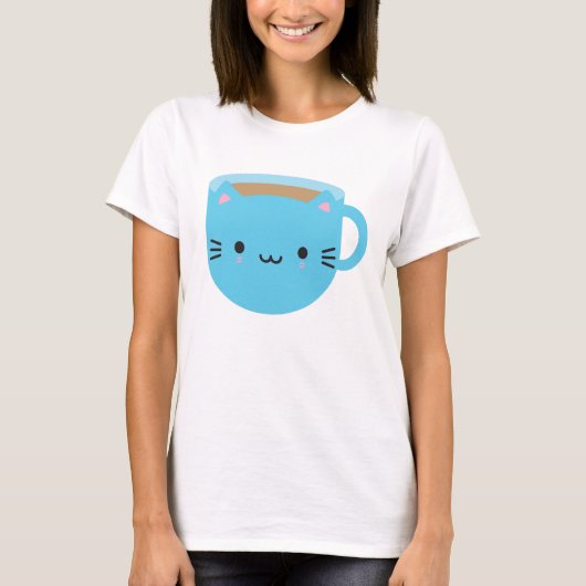 T-shirt Coupe Kawaii de Thé (Devant)