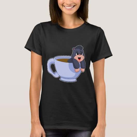 T-shirt Coupe Mole Coffee (Devant)