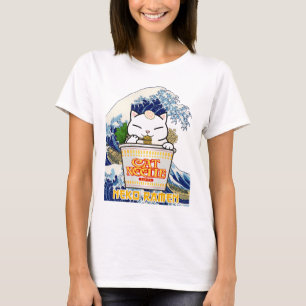 T-shirt Coupe Noodle Ramen Chat