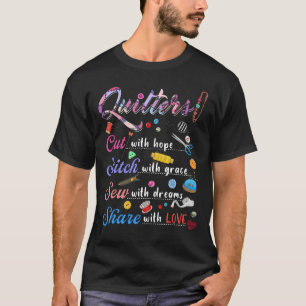 T-shirt Coupe, point, couture, partage_fu