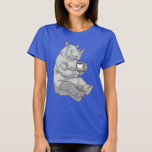 T-shirt Coupe Rhino de café (Devant)