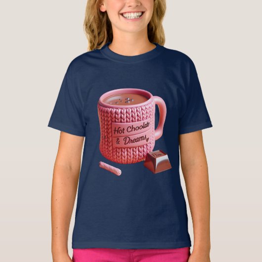 T-shirt Coupe rose et chocolat (Devant)