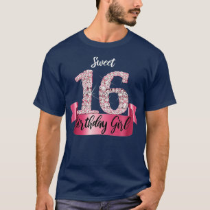 T-shirt Coupe rose noire