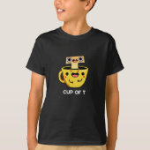 T-shirt Coupe T Funny Alphabet Tea Pun Dark BG (Devant)