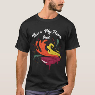 T-shirt couper des notes de musique clé de sol professeur