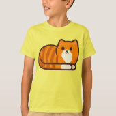 T-shirt Couper le chat orange (Devant)