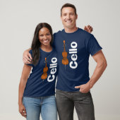 T-shirt Couper le texte blanc vertical (Unisexe)