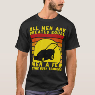 T-shirt Couper L'Herbe Avec Une Tête De Pelouse Pour Les J