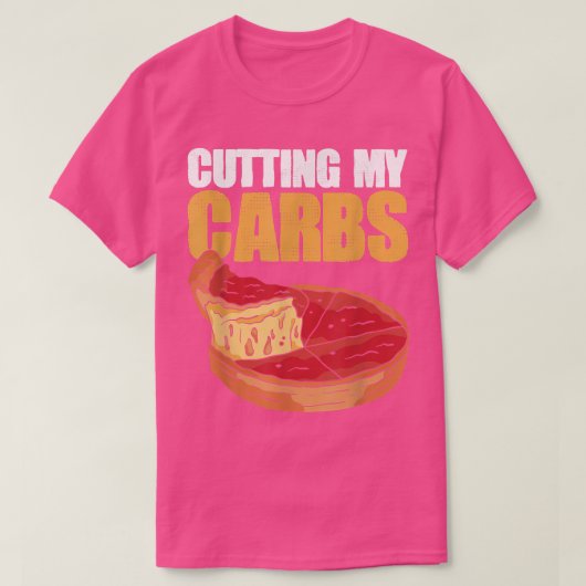T-shirt Couper Mes Carbes Perdre Du Poids Pizza  (Design devant)
