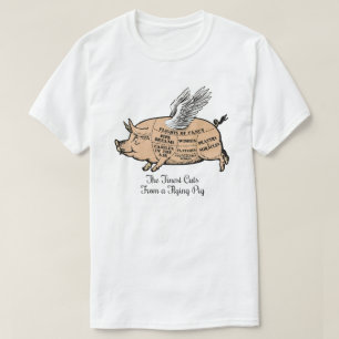 T-shirt Coupes de cochon volantes