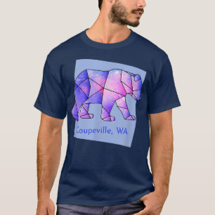 T-shirt Coupeville WA Galaxy Ours Abstrait géométrique Ani
