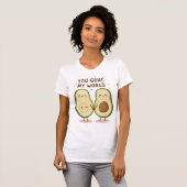T-shirt Couple Avocado mignon (Devant entier)