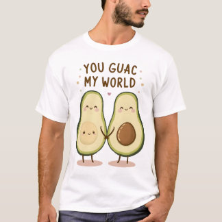T-shirt Couple Avocado mignon