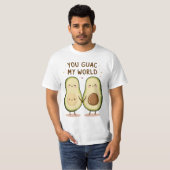 T-shirt Couple Avocado mignon (Devant entier)