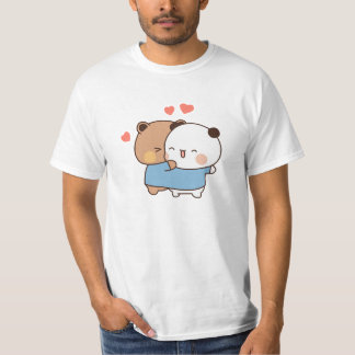 T-shirt couple Bubu et dudu Milk et Mocha Bears Kawaii