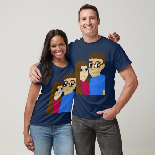 T-shirt couple Chibi (Unisexe)