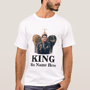 T-shirt Couple Correspondant King Queen photo de la couron