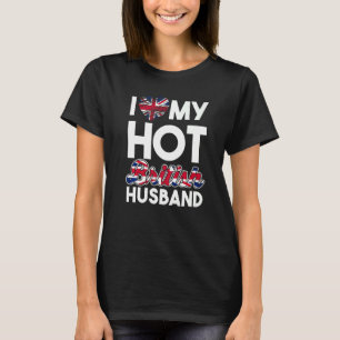 T-shirt Couple Correspondant Royaume-Uni Citoyen J'Aime Mo