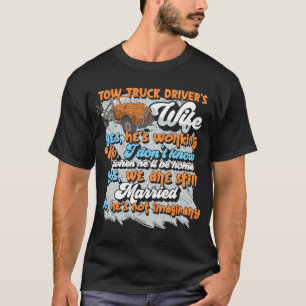 T-shirt Couple de camionneur jumelant la femme du conducte