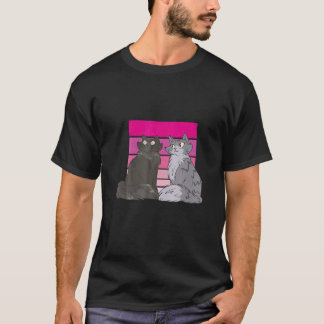 T-shirt Couple de chats Animaux mignons Animal de compagni