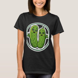 T-shirt couple de cornichons mignons drôles Kawaii