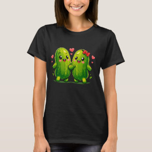 T-shirt couple de cornichons mignons drôles Kawaii