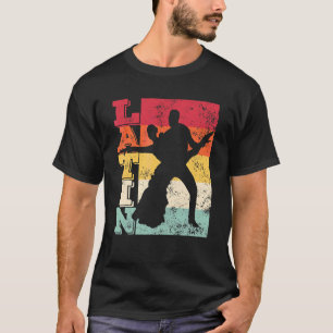 T-shirt Couple de danse latine Formation rétro Rumba Paso 